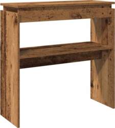 Console Table with Rustic Wood Look