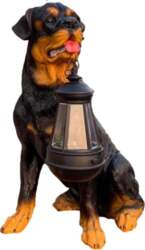 Creative Resin Dog Sculpture Waterproof Rustic