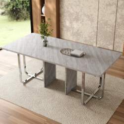 Dining Table, L180*B80*H75cm, Modern Stable Large