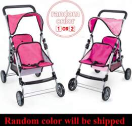 Doll Twin Stroller Double Front To