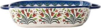 Double Ear Ceramic Baking Tray With