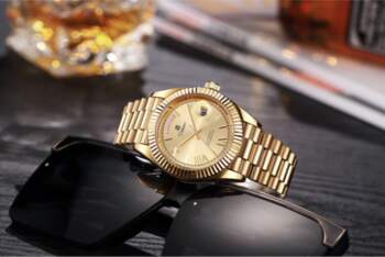 Durenwei 25 Gold Double Date Automatic