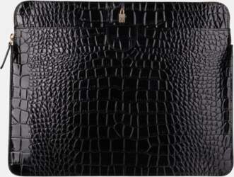 Elite - black lacquered leather briefcase