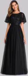 Ever-Pretty sequin print uz grīdas garuma