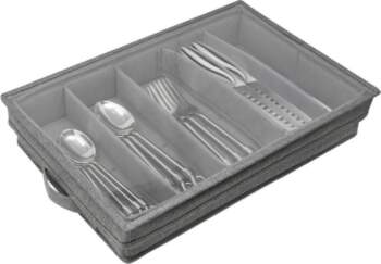 Flatware Storage Case with PVC Lid