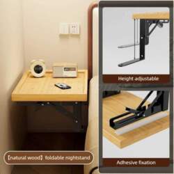 Foldable Slim Bedside Storage Rack Narrow