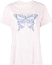GANNI Butterfly Pattern Printed Round Neck