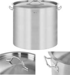 Gastronorm pot with lid, stainless steel