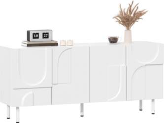 Geometric Designer Dining Room Sideboard with