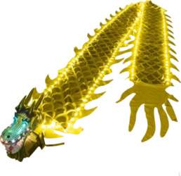 Glowing Dance Ribbon Undulating Illuminated Serpent