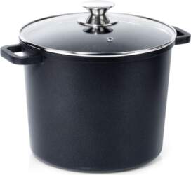 Granite High Pot with Glass Lid