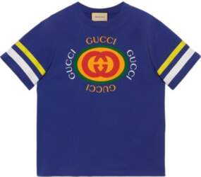 GUCCI Logo Print Crew Neck Pullover