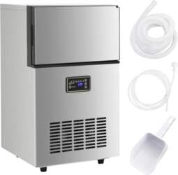 Ice Cube Machine Silver 45 kg