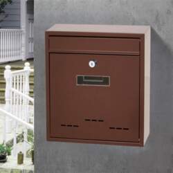 Large Wall Mount Mailbox, Lockable, Box