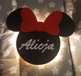 LED battery-powered mouse night light with