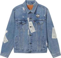 Levis SS25 Patchwork Design Distressed Denim