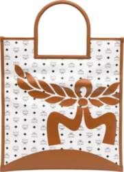 MCM Laurel Leaf Canvas Bag Logo