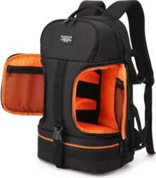 Men`s Camera Backpack Dslr Waterproof Double
