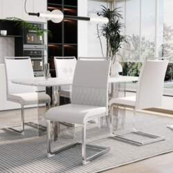 Modern Chairs Set of 4, Backrest
