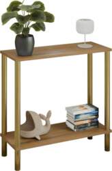 Modern console table with shelf 80x30x80
