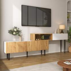 Modern TV Cabinet with Adjustable Length