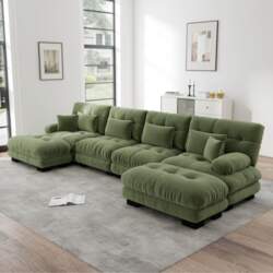 Modular Corner Sofa, U-Shaped Couch Set