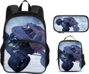 Monster Jam Round Front Bag Backpack