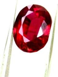 Natural Red Ruby Loose Gemstone Oval