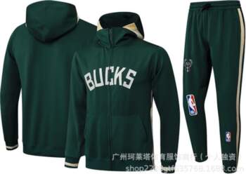 NBA winter long pull hooded jersey