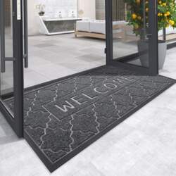 Polyester Rubber Door Mat Concave-convex Texture
