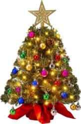 Prelit Tabletop Christmas Tree Warm Lights