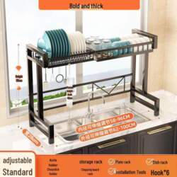 Retractable Kitchen Sink Organizer and Dish