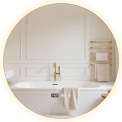 Smart Mirror Round Backlit Bathroom with