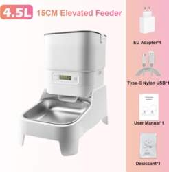 Smart Pet Feeder with 15CM Elevated