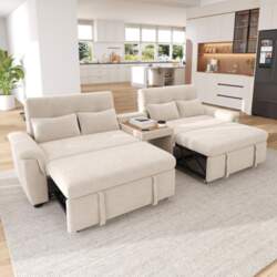 U-shaped Sofa Bed, Double Sleeper Pull-out