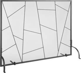 VEVOR Fireplace Screen Single Panel, Sturdy
