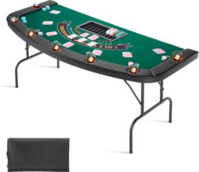 VEVOR Foldable Poker Table, 7 Player