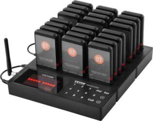 VEVOR Restaurant Pager System, Wireless 400m