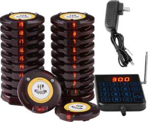 VEVOR Restaurant Pager System, Wireless 500m