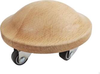 Wooden Rolling Exercise Disc LowProfile with