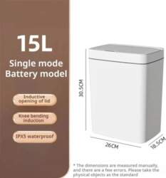 Xiaomi15L Non-Contact Smart Sensor Trash Can