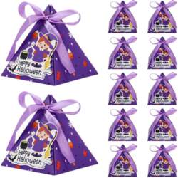 100Pcs Halloween Triangle Candy Box Pumpkin