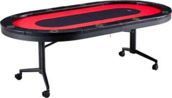 10 Player Foldable Poker Table, Blackjack