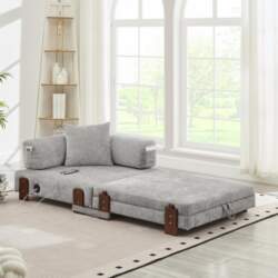 2-in-1 Folding Sofa with Sleep Function