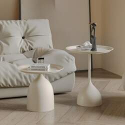 2-Piece Round Nesting Side Table Set