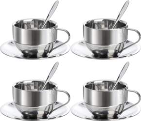 4 Pack Stainless Steel Coffee Cup