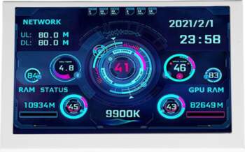5in Computer Temp Monitor IPS USB