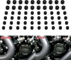 60PCS Motorcycle Engine Bolt Cap Screw