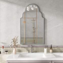 61x101CM Silver Rectangular Mirror, Wall Mirror