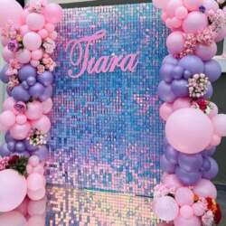 6-24-27 Pcs Glitter Sequins Background Wall